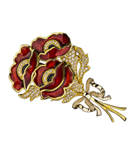 Брошь "Маки"